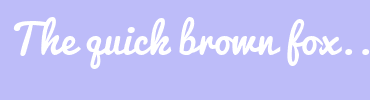 Image with Font Color FFFFFF and Background Color BDBCF9
